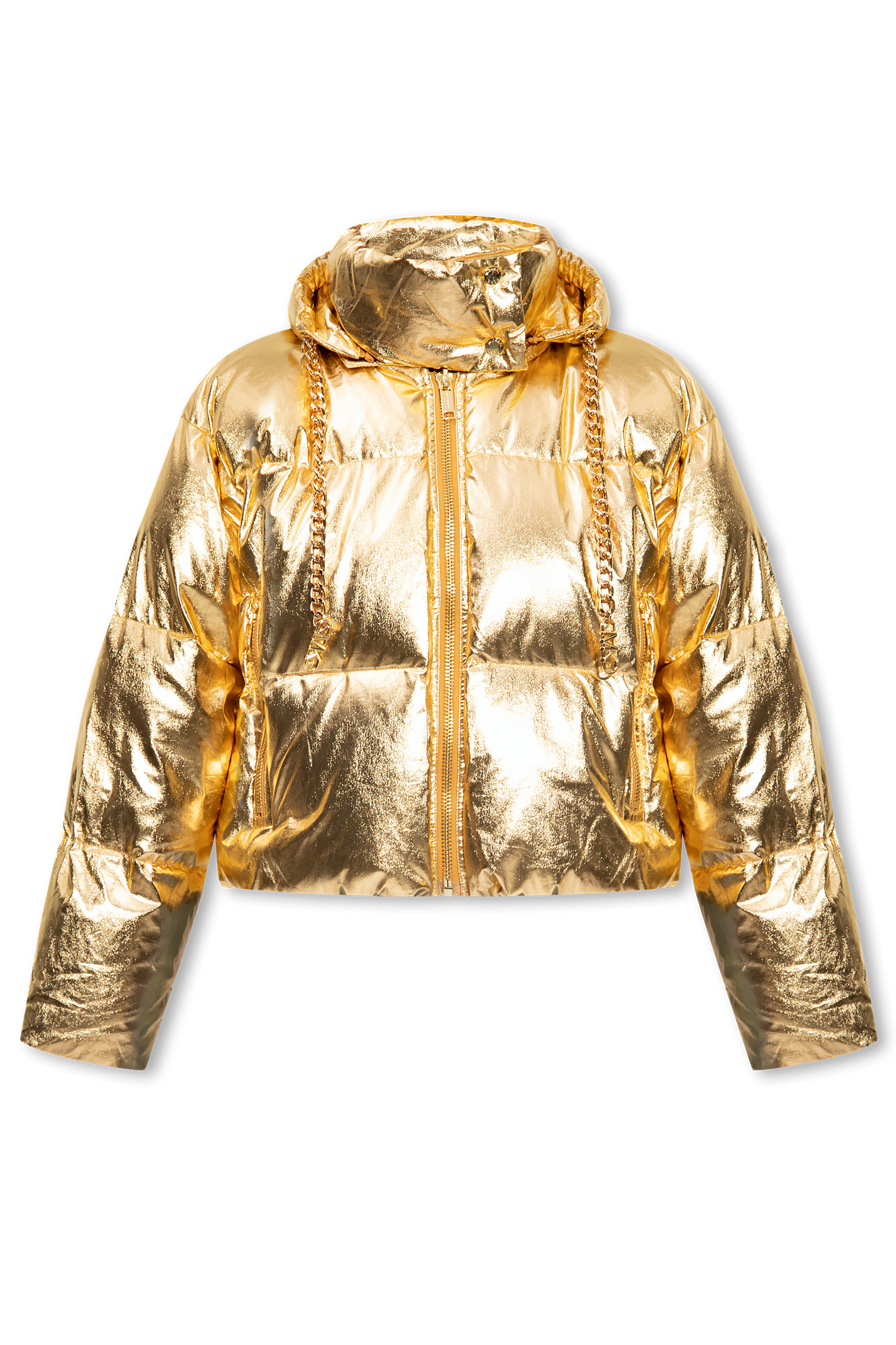 Michael kors hot sale gold jacket